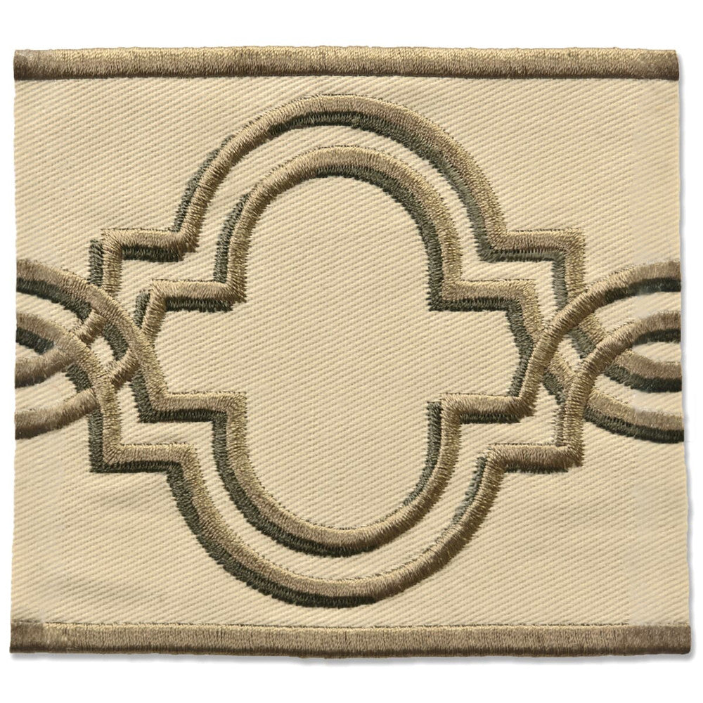 Cannes 1 Tawny by Stout Designer Trim New World Tapes & Borders 65% Cotton 35% Spun Viscose CHINA Horizontal: 4 and Vertical: 0 3.38 in - Swanky Fabrics -
