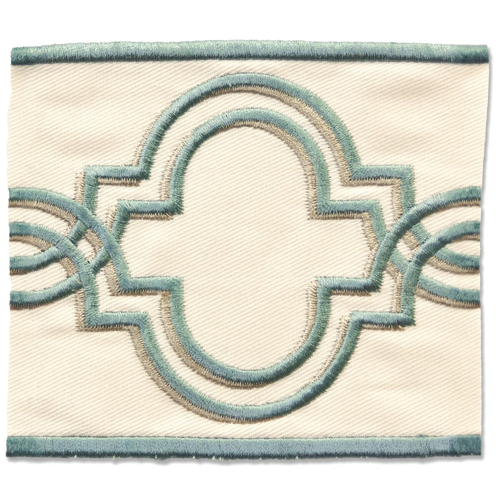 Cannes 2 Porcelain by Stout Designer Trim NEW WORLD TAPES & BORDERS 65%COT 35%SVI CHINA Horizontal: 4.000 and Vertical: 0.000 3.38 in - Swanky Fabrics -