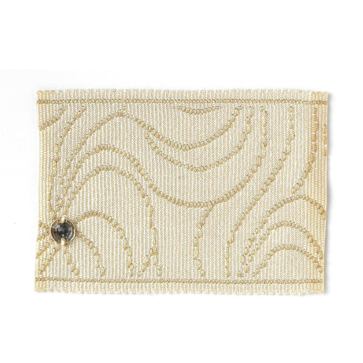 Casa 1 Sand by Stout Designer Trim BEDAZZLE TRIM 100%SVI CHINA </p><p>Repeat: 0 2.5 in - Swanky Fabrics -