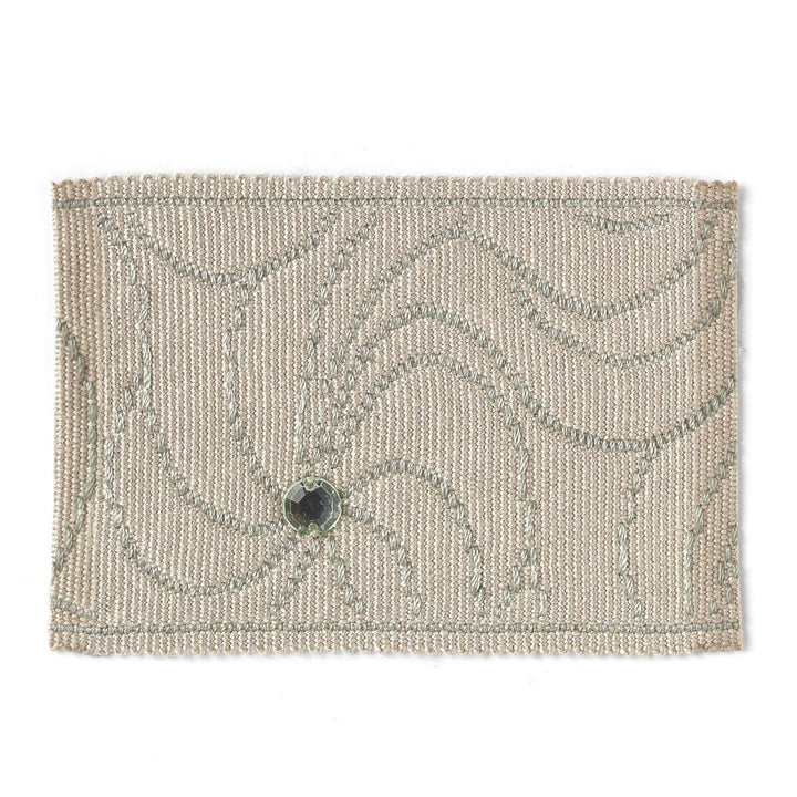Casa 2 Seashore by Stout Designer Trim Bedazzle Trim 100% Spun Viscose CHINA Horizontal: 0 and Vertical: 0 2.5 in - Swanky Fabrics -