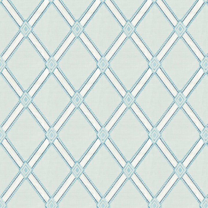 Catchy 1 Mineral by Stout Designer Fabric COLOR MY WINDOW SPA/SHORELINE 73%COT 27%POL %VEMB INDIA Horizontal: 6.750 and Vertical: 9.250 53.5 in - Swanky Fabrics -