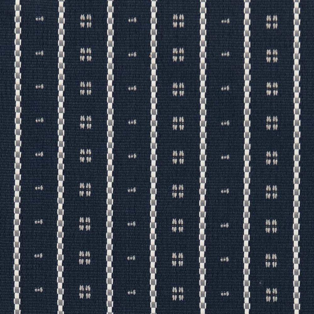 CB600-216 by Charlotte Designer Fabric Shades of Navy 100% Polyester Asia Exceeds 30,000 Wyzenbeek Rubs </p><p>Repeat: Horizontal 3" x Vertical 1.5" 54 Inches - Swanky Fabrics -