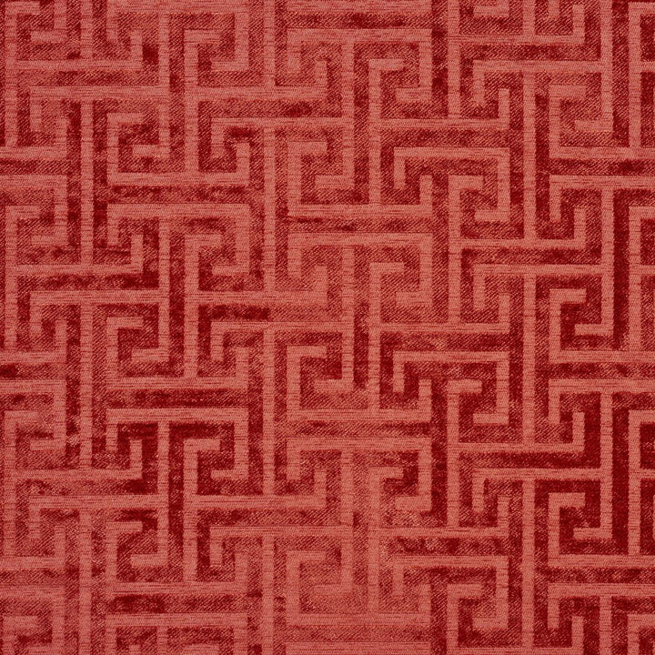 CB700-220 by Charlotte Designer Fabric Shades of Coral 100% Woven Polyester Asia Exceeds 160,000 Wyzenbeek Rubs (Heavy Duty) Horizontal: 14.5" x Vertical: 10" 54 Inches - Swanky Fabrics -