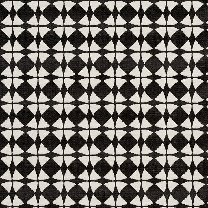 CB700-234 by Charlotte Designer Fabric Black & White 65% Cotton, 35% Polyester Asia Exceeds 80,000 Wyzenbeek Rubs (Heavy Duty) </p><p>Repeat: Horizontal: 1.5" x Vertical: 1.5" 54 Inches - Swanky Fabrics -