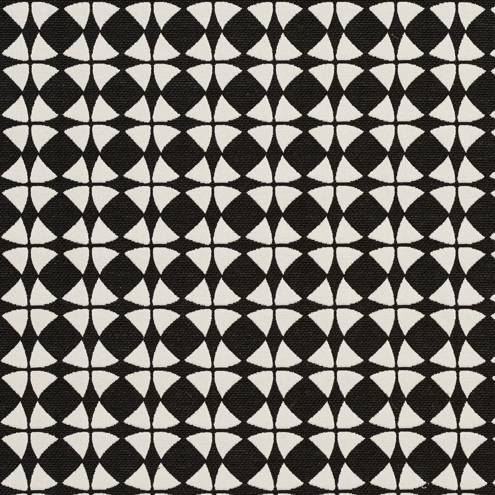 CB700-234 by Charlotte Designer Fabric Black & White 65% Cotton, 35% Polyester Asia Exceeds 80,000 Wyzenbeek Rubs (Heavy Duty) </p><p>Repeat: Horizontal: 1.5" x Vertical: 1.5" 54 Inches - Swanky Fabrics -
