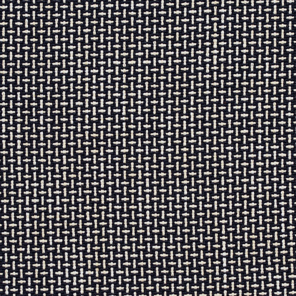 CB700-247 by Charlotte Designer Fabric Black & White 100% Woven Polyester Asia Exceeds 150,000 Wyzenbeek Rubs (Heavy Duty) Horizontal: .5" x Vertical: .5" 54 Inches - Swanky Fabrics -