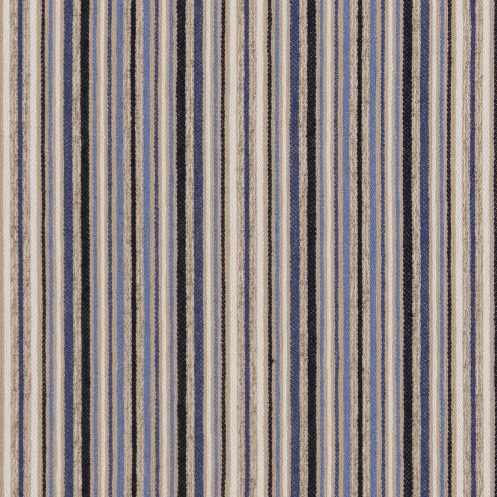 CB700-393 by Charlotte Designer Fabric Shades of Indigo 46% Cotton, 39% Polyester, 13% Olefin USA Exceeds 66,000 Wyzenbeek Rubs (Heavy Duty) Horizontal 4.5" 54 Inches - Swanky Fabrics -
