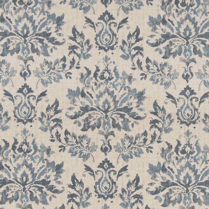 CB700-398 by Charlotte Designer Fabric Shades of Indigo 75% Cotton, 25% Linen Pakistan Exceeds 100,000 Wyzenbeek Rubs (Heavy Duty) Horizontal 24.75" x Vertical 27" 54 Inches - Swanky Fabrics -