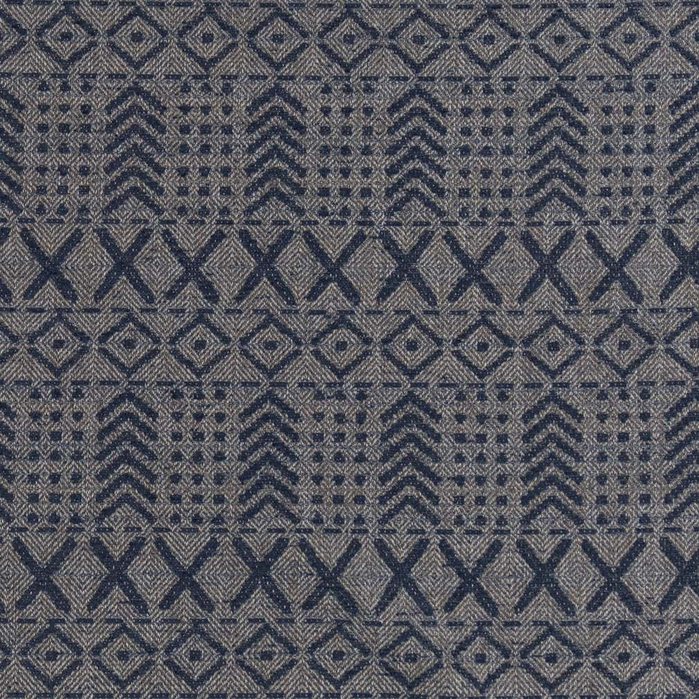 CB700-492 by Charlotte Designer Fabric Shades of Navy 45% Polyester, 31% Acrylic, 24% Polypropylene Made In USA Exceeds 66,000 Wyzenbeek Rubs </p><p>Repeat: Horizontal 5" x Vertical 10.5" 54 Inches - Swanky Fabrics -