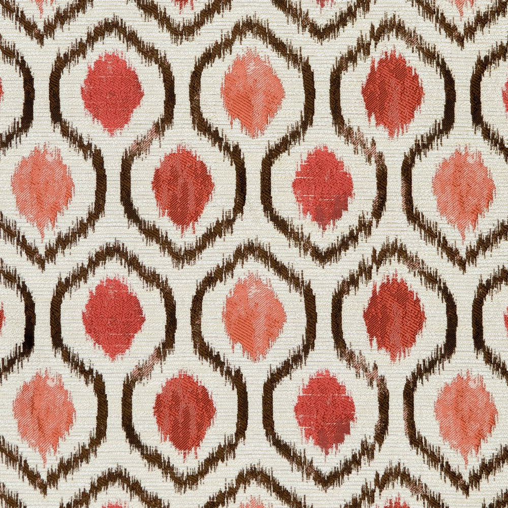 CB800-110 by Charlotte Designer Fabric Shades of Coral 100% Woven Polyester Asia Exceeds 80,000 Wyzenbeek Rubs (Heavy Duty) </p><p>Repeat: Horizontal: 9.5" x Vertical: 5.25" 54 Inches - Swanky Fabrics -