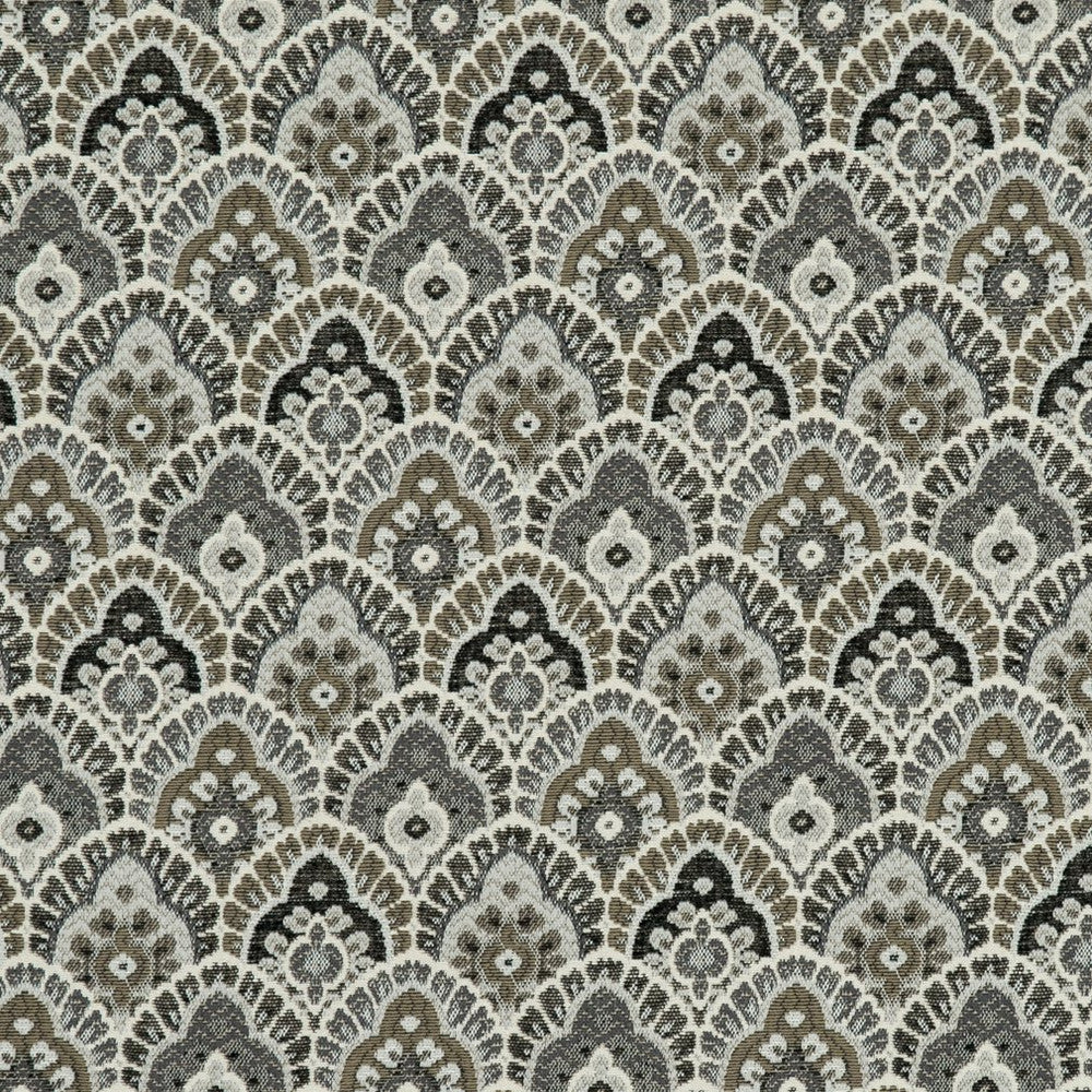 CB800-120 by Charlotte Designer Fabric Black & White 36% Polyester, 32% Acrylic, 32% Cotton Spain Exceeds 30,000 Wyzenbeek Rubs (Heavy Duty) </p><p>Repeat: Horizontal: 3.5" x Vertical: 5" 54 Inches - Swanky Fabrics -