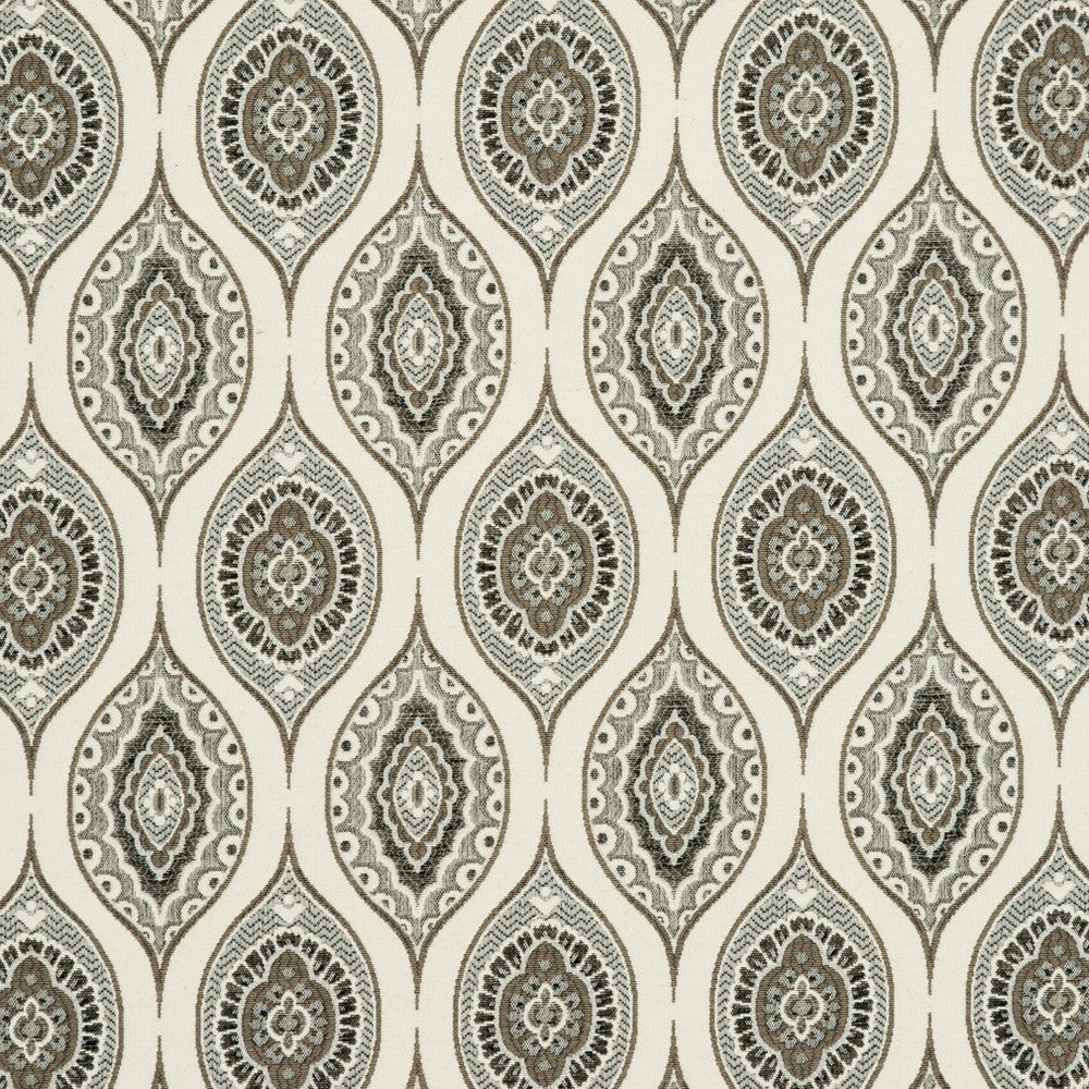 CB800-121 by Charlotte Designer Fabric Black & White 36% Polyester, 32% Acrylic, 32% Cotton Spain Exceeds 30,000 Wyzenbeek Rubs (Heavy Duty) Horizontal: 3.25" x Vertical: 6" 54 Inches - Swanky Fabrics -