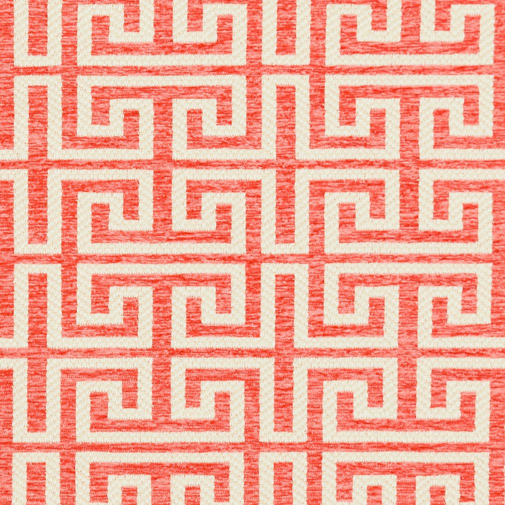 CB800-125 by Charlotte Designer Fabric Shades of Coral 100% Woven Polyester Asia Exceeds 140,000 Wyzenbeek Rubs (Heavy Duty) Horizontal: 5" x Vertical: 3.5" 54 Inches - Swanky Fabrics -