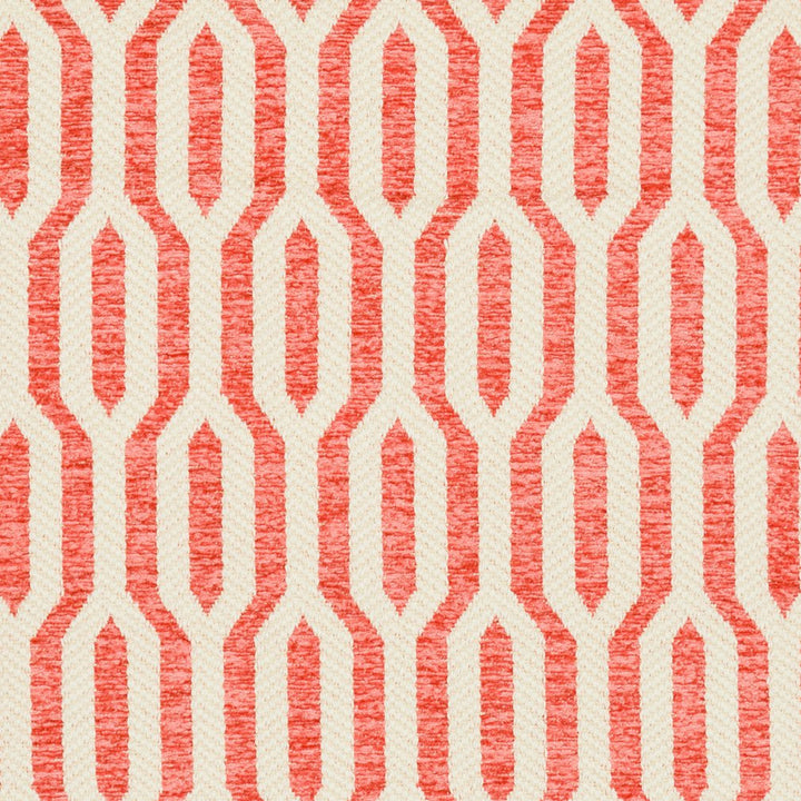 CB800-126 by Charlotte Designer Fabric Shades of Coral 100% Woven Polyester Asia Exceeds 120,000 Wyzenbeek Rubs (Heavy Duty) Horizontal: 2.25" x Vertical: 5" 54 Inches - Swanky Fabrics -