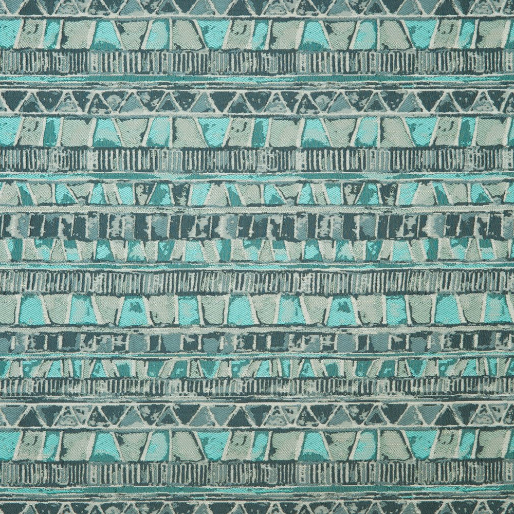 CB800-127 by Charlotte Designer Fabric Shades of Teal 85% Polyester, 15% Rayon Asia Exceeds 110,000 Wyzenbeek Rubs (Heavy Duty) </p><p>Repeat: Horizontal: 7" x Vertical: 11.5" 54 Inches - Swanky Fabrics -