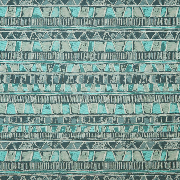 CB800-127 by Charlotte Designer Fabric Shades of Teal 85% Polyester, 15% Rayon Asia Exceeds 110,000 Wyzenbeek Rubs (Heavy Duty) </p><p>Repeat: Horizontal: 7" x Vertical: 11.5" 54 Inches - Swanky Fabrics -