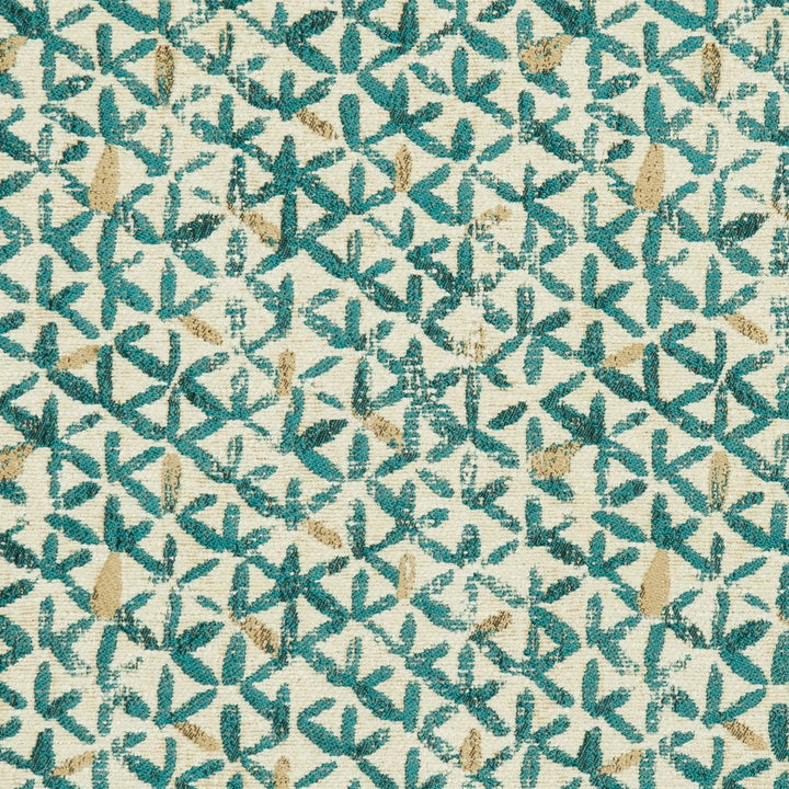CB800-128 by Charlotte Designer Fabric Shades of Teal 100% Woven Polyester Asia Exceeds 100,000 Wyzenbeek Rubs (Heavy Duty) </p><p>Repeat: Horizontal: 7" x Vertical: 5.5" 54 Inches - Swanky Fabrics -