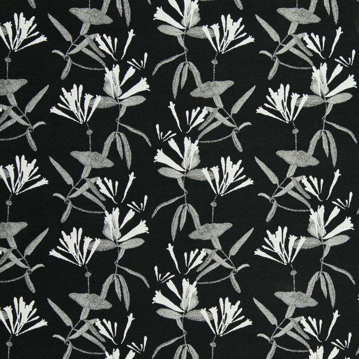CB800-130 by Charlotte Designer Fabric Black & White 58% Polyester, 42% Cotton Asia Exceeds 110,000 Wyzenbeek Rubs (Heavy Duty) Horizontal: 14.5" x Vertical: 10.5" 54 Inches - Swanky Fabrics -