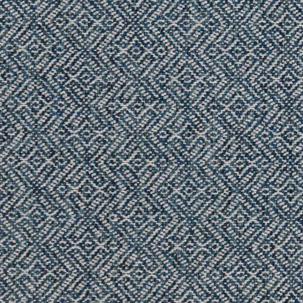 CB800-196 by Charlotte Designer Fabric Shades of Indigo 97% Olefin, 3% Polyester Made In USA Exceeds 60,000 Wyzenbeek Rubs (Heavy Duty) Horizontal 3.5" X Vertical 2" 54 Inches - Swanky Fabrics -
