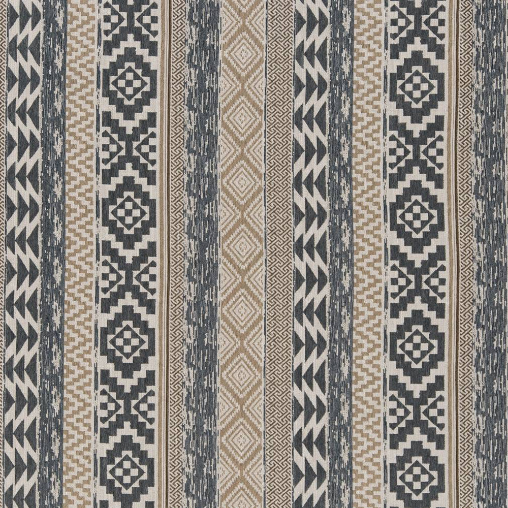 CB800-200 by Charlotte Designer Fabric Shades of Indigo 95% Polyester, 5% Linen Asia Exceeds 200,000 Wyzenbeek Rubs (Heavy Duty) </p><p>Repeat: Horizontal: 17" x Vertical: 7.5" 54 Inches - Swanky Fabrics -
