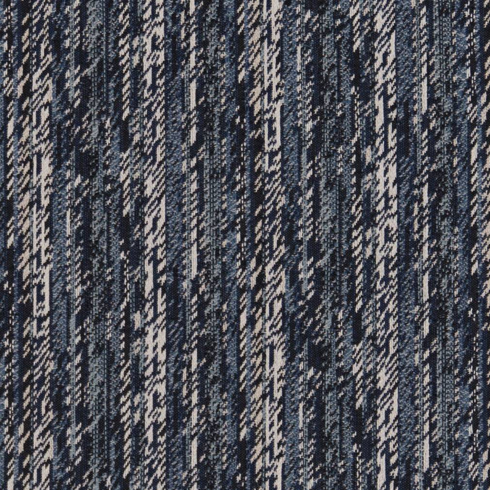 CB800-217 by Charlotte Designer Fabric Shades of Indigo 48% Polyester, 34% Olefin, 18% Cotton Made In USA Exceeds 66,000 Wyzenbeek Rubs (Heavy Duty) </p><p>Repeat: Horizontal: 9" 54 Inches - Swanky Fabrics -