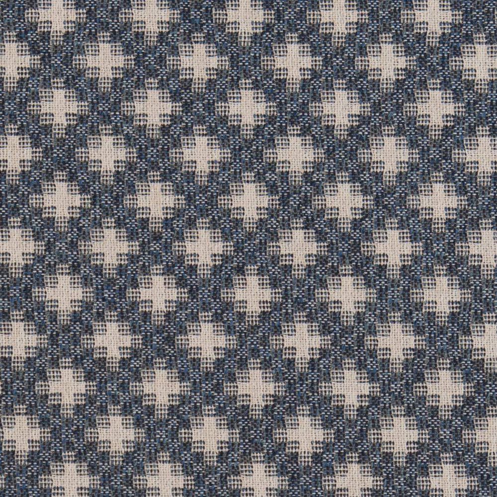 CB800-238 by Charlotte Designer Fabric Shades of Indigo 53% Cotton, 38% Olefin, 9% Polyester Made In USA Exceeds 72,000 Wyzenbeek Rubs (Heavy Duty) </p><p>Repeat: Horizontal: 2" x Vertical: 2" 54 Inches - Swanky Fabrics -