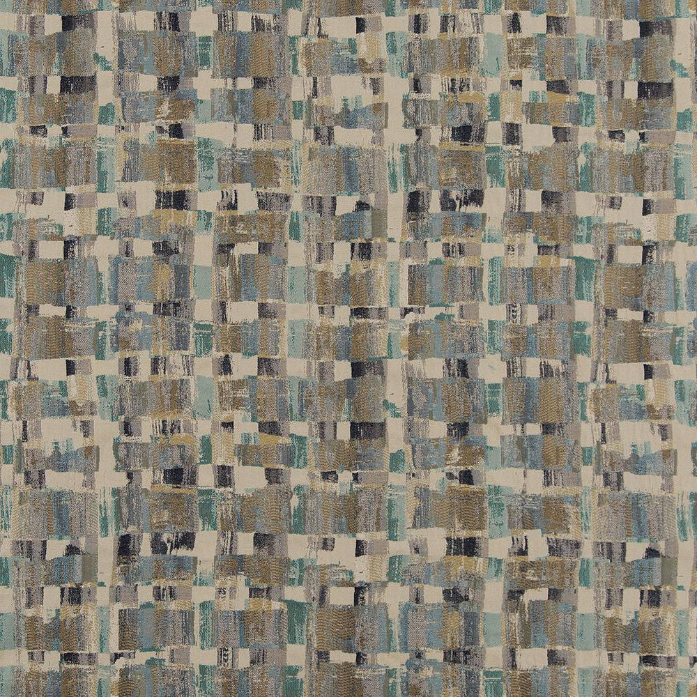 CB800-248 by Charlotte Designer Fabric Blue, Green and Teal 71% Polyester, 29% Viscose China Exceeds 30,000 Wyzenbeek Rubs (Heavy Duty) Horizontal 28.5" x Vertical 28.5" 54 Inches - Swanky Fabrics -
