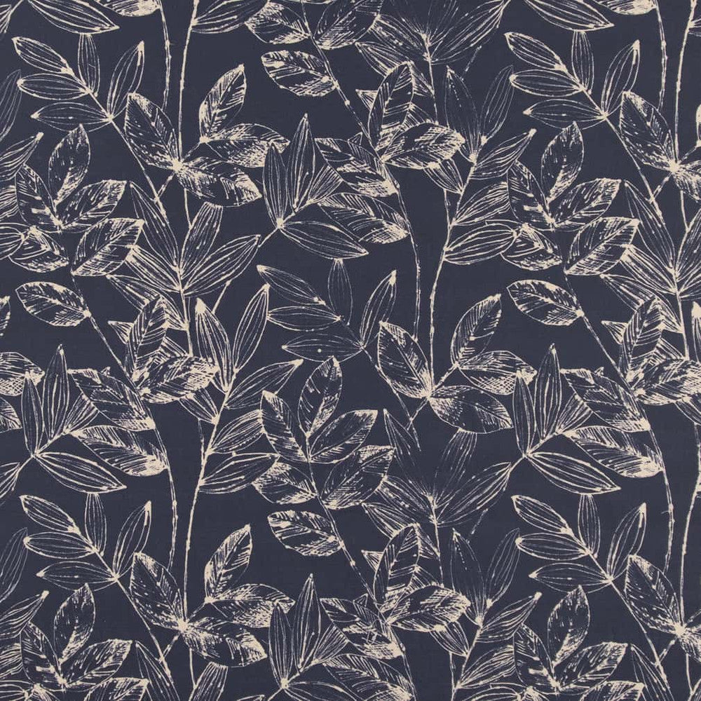CB800-339 by Charlotte Designer Fabric Shades of Navy 85% Polyester, 15% Linen Asia Exceeds 30,000 Wyzenbeek Rubs </p><p>Repeat: Horizontal 27" x Vertical 25" 54 Inches - Swanky Fabrics -