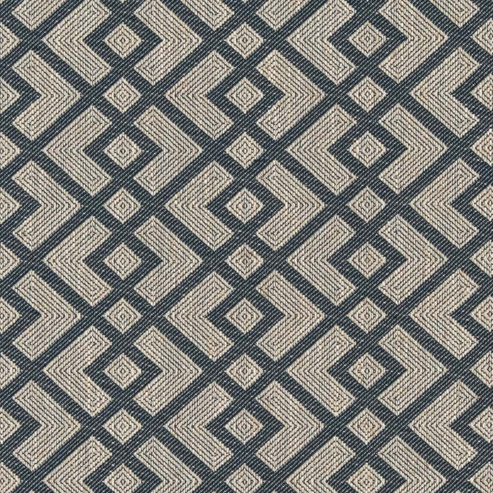CB800-348 by Charlotte Designer Fabric Shades of Navy 64% Polyester, 29% Rayon, 7% Linen Asia Exceeds 120,000 Wyzenbeek Rubs </p><p>Repeat: Horizontal 4.5" x Vertical 2" 54 Inches - Swanky Fabrics -