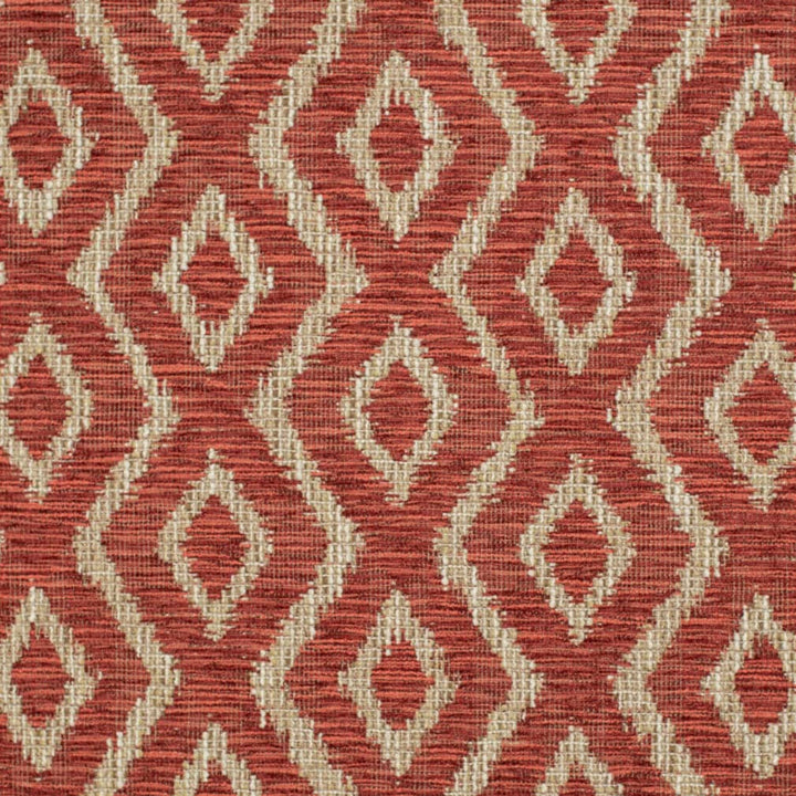 CB800-427 by Charlotte Designer Fabric Shades of Redwood 100% Polyester Asia Exceeds 216,000 Wyzenbeek Rubs (Heavy Duty) Horizontal 7" x Vertical 5.25" 54 Inches - Swanky Fabrics -
