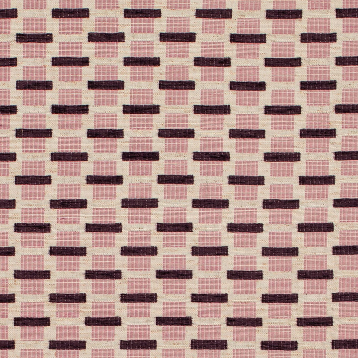 CB800-508 by Charlotte Designer Fabric Shades of Wild Rose 95% Polyester, 5% Linen Asia Exceeds 72,000 Wyzenbeek Rubs (Heavy Duty) Horizontal 2" x Vertical 1.25" 54 Inches - Swanky Fabrics -