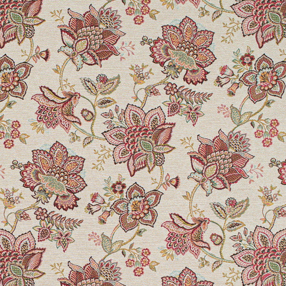 CB800-514 by Charlotte Designer Fabric Shades of Wild Rose 100% Polyester Spain Exceeds 100,000 Wyzenbeek Rubs (Heavy Duty) Horizontal 14" x Vertical 14" 54 Inches - Swanky Fabrics -