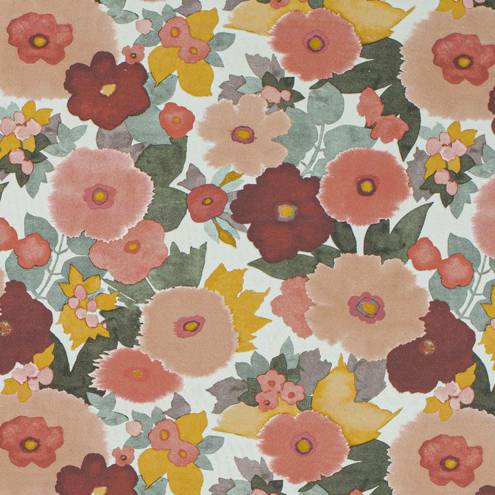 CB800-533 by Charlotte Designer Fabric Shades of Wild Rose 100% Cotton Asia Exceeds 160,000 Wyzenbeek Rubs (Heavy Duty) Horizontal 18.5" x Vertical 16.75" 54 Inches - Swanky Fabrics -