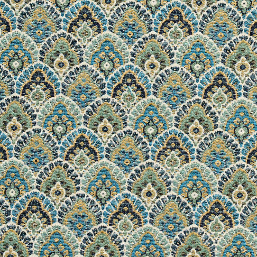 CB800-77 by Charlotte Designer Fabric Shades of Teal 36% Polyester, 32% Acrylic, 32% Cotton Spain Exceeds 24,000 Wyzenbeek Rubs (Heavy Duty) No Repeat 54 Inches - Swanky Fabrics -
