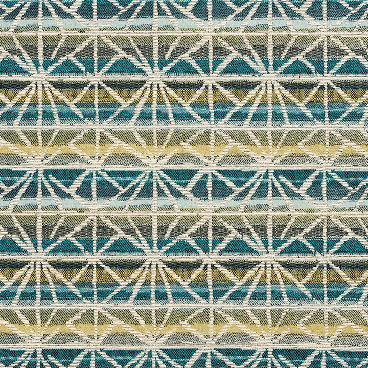 CB800-85 by Charlotte Designer Fabric Shades of Teal 39% Polyester, 31% Olefin, 30% Cotton Made In USA Exceeds 78,000 Wyzenbeek Rubs (Heavy Duty) Horizontal: 9.5" x Vertical: 7.5" 54 Inches - Swanky Fabrics -