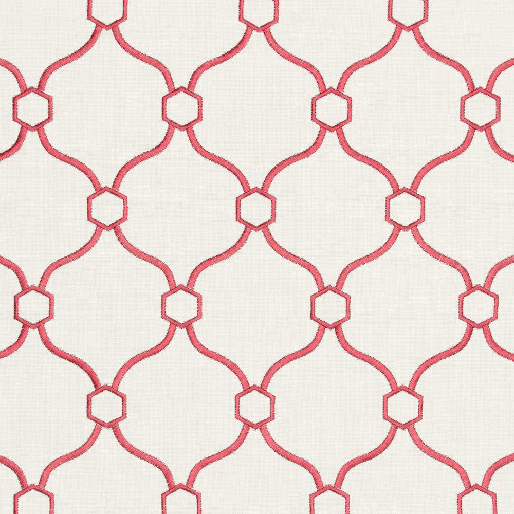 CB900-15 by Charlotte Designer Fabric Shades of Coral 44% Rayon, 30% Polyester, 26% Linen Asia Exceeds 120,000 Wyzenbeek Rubs (Heavy Duty) Horizontal: 3.5" x Vertical: 5" 54 Inches - Swanky Fabrics -