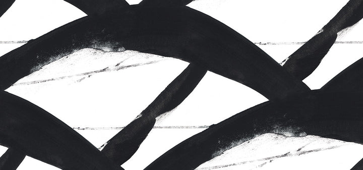 Entanglement Black Wallpaper by Carol Benson-Cobb Designer Carol Benson-Cobb Signature Covers about 13 square feet 52-in by 3-ft long roll Unpasted 25.25 - Swanky Fabrics -