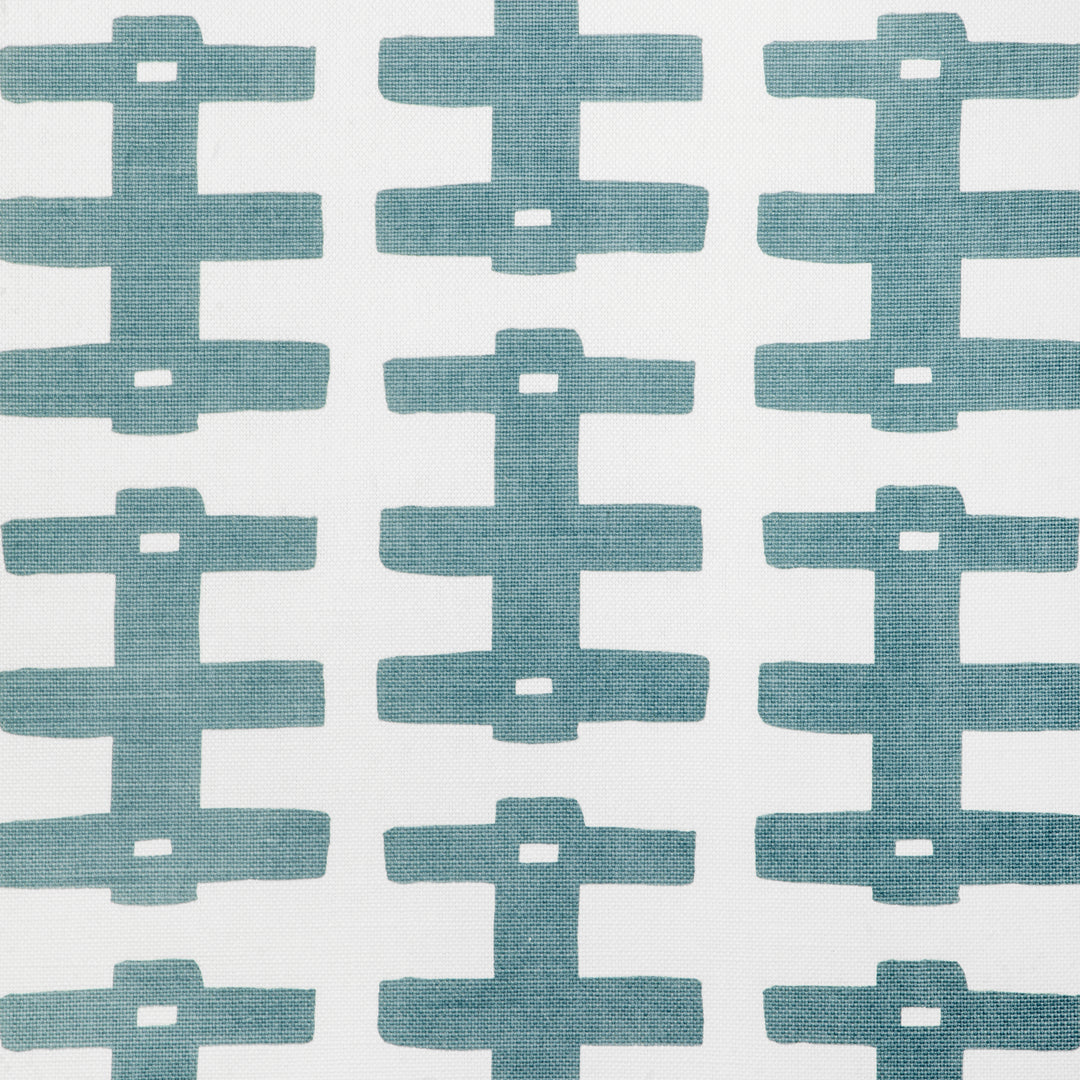 Bridge - Denim/Oyster CCF-2306.1615.0 by Caroline Cecil Textiles Designer Fabric