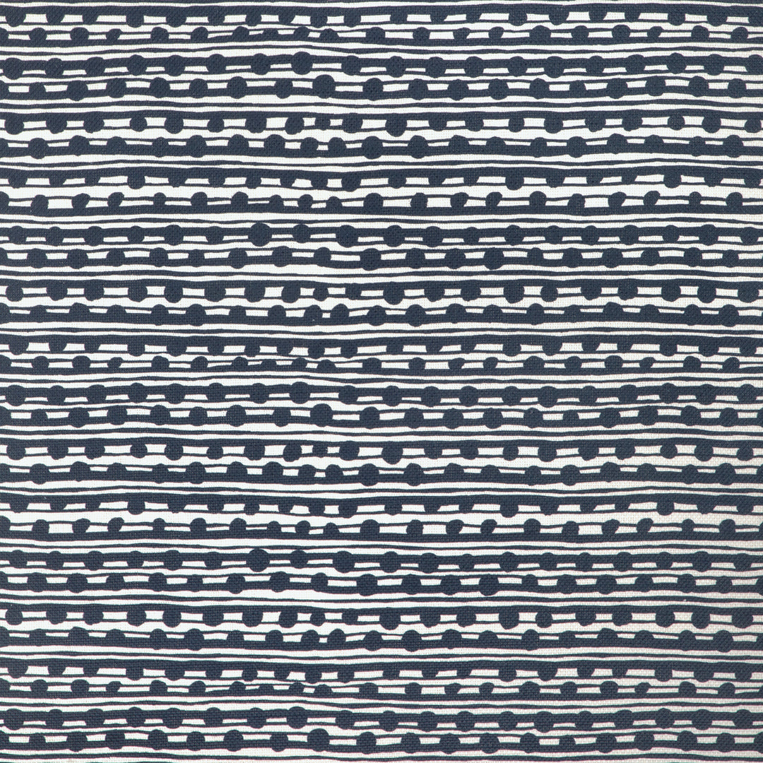 Gamal - Dark Navy/Oyster CCF-2311.1650.0 by Caroline Cecil Textiles Designer Fabric