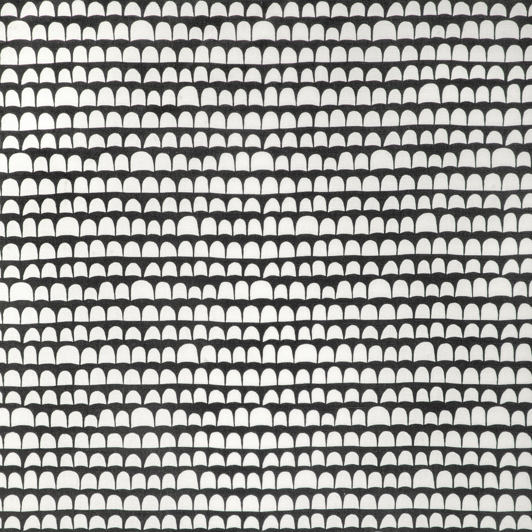 Hannu - Black/Ecru CCF-2316.816.0 by Caroline Cecil Textiles Designer Fabric
