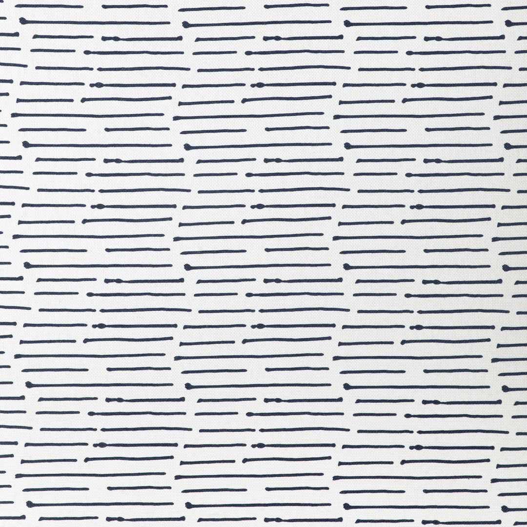 Ink Stripe - Dark Navy/Oyster CCF-2322.1650.0 by Caroline Cecil Textiles Designer Fabric
