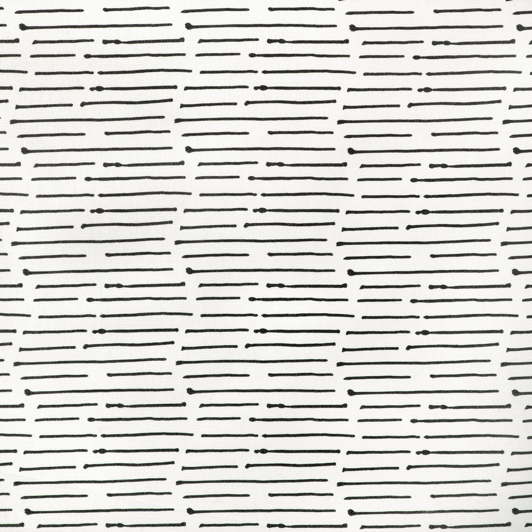 Ink Stripe - Black/Oyster CCF-2322.816.0 by Caroline Cecil Textiles Designer Fabric