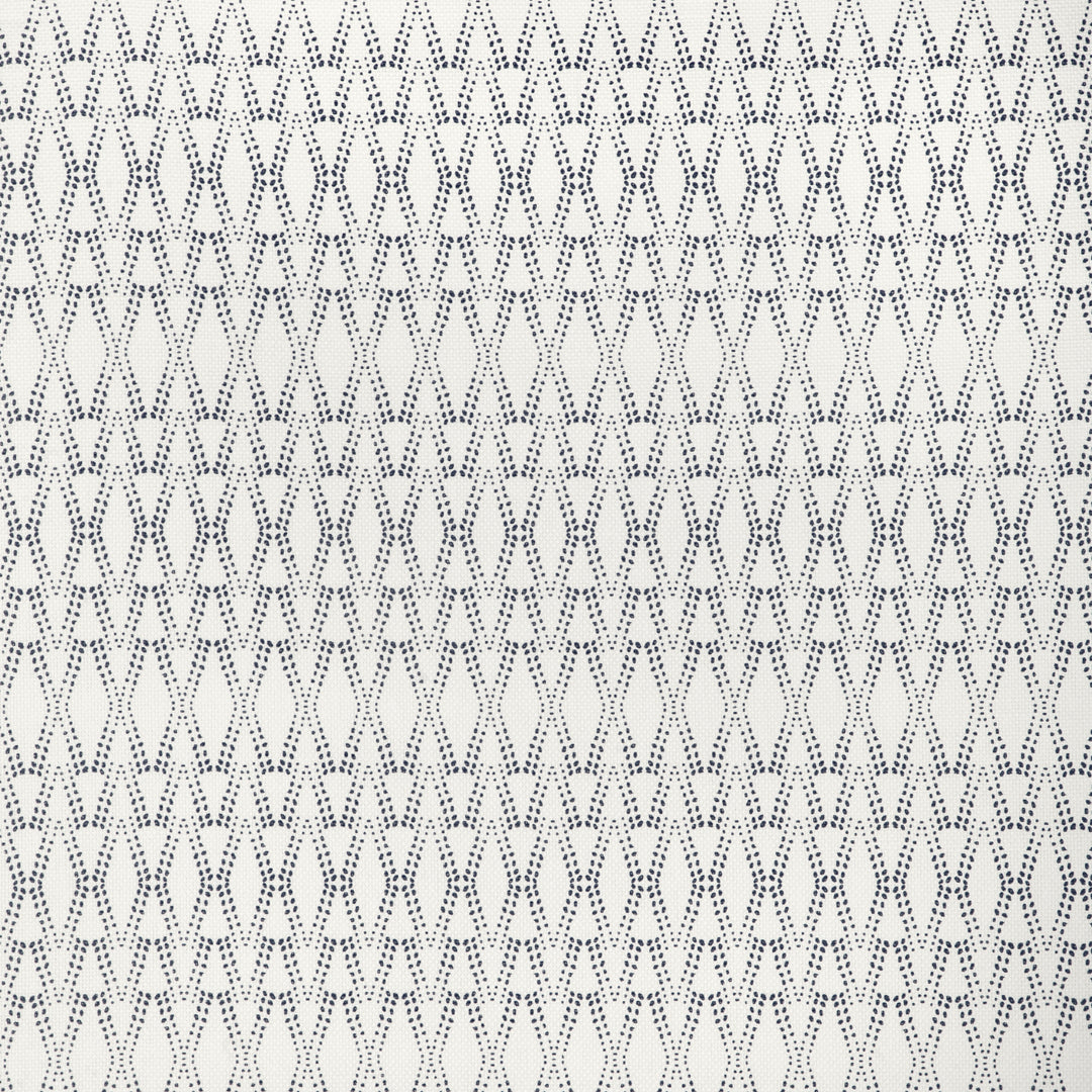 Ketut - Dark Navy/Oyster CCF-2324.1650.0 by Caroline Cecil Textiles Designer Fabric