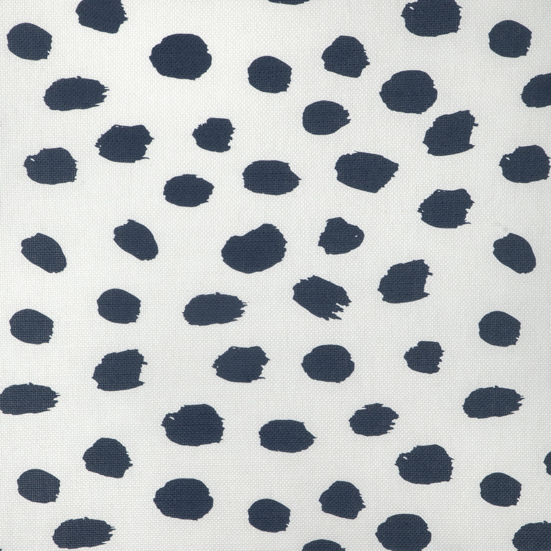 Paint Dot - Dark Navy/Oyster CCF-2334.1650.0 by Caroline Cecil Textiles Designer Fabric