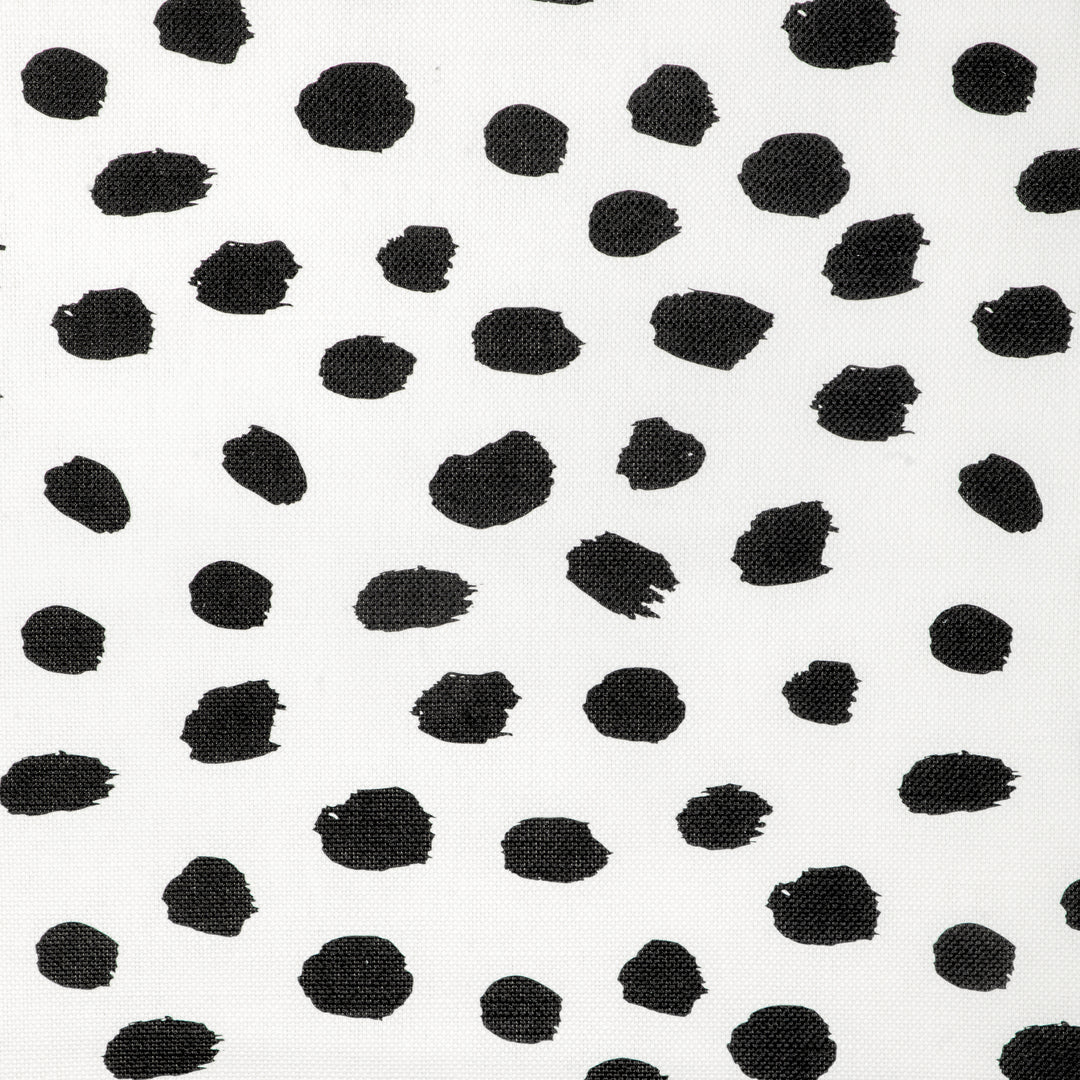 Paint Dot - Black/Oyster CCF-2334.816.0 by Caroline Cecil Textiles Designer Fabric