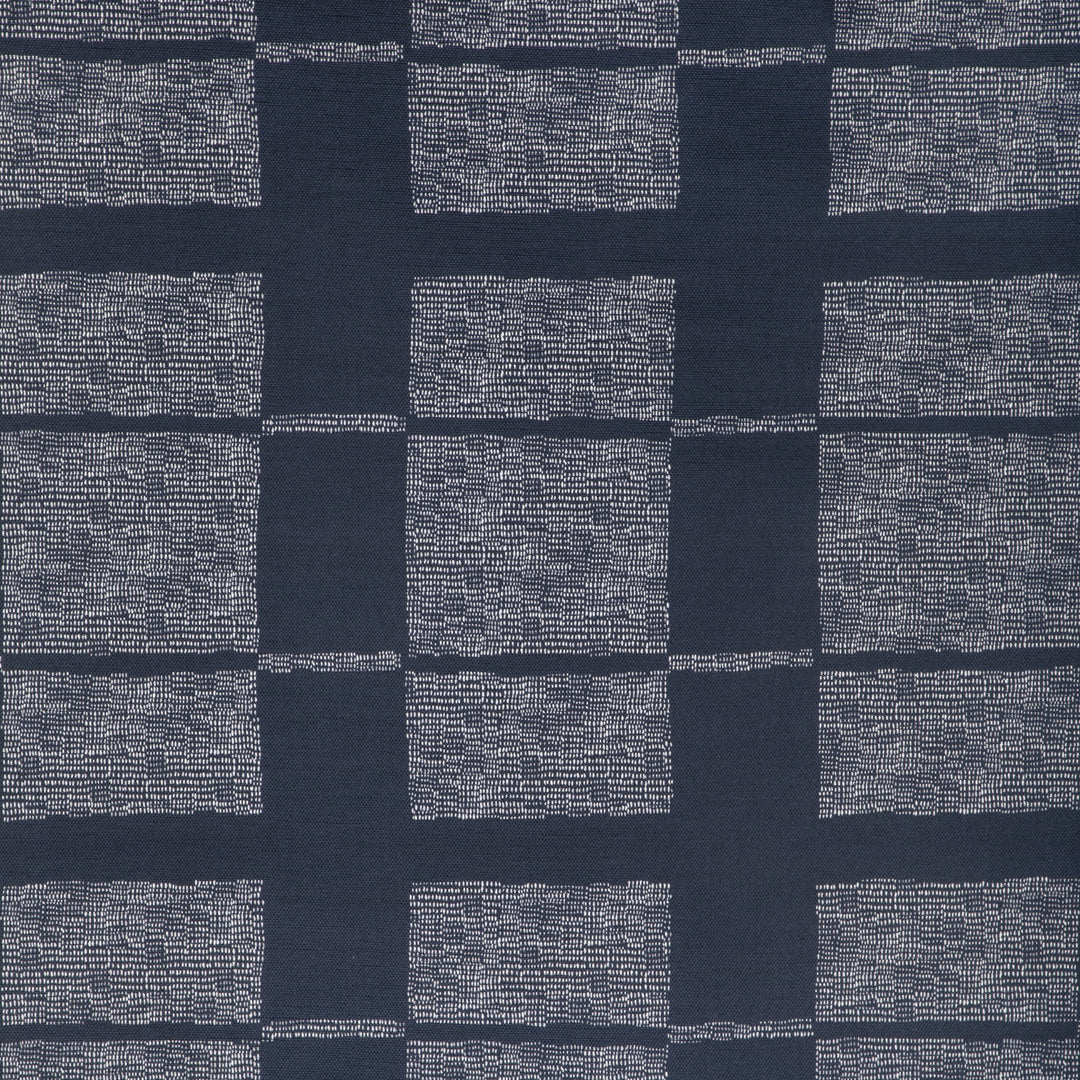 Reed - Dark Navy/Oyster CCF-2337.1650.0 by Caroline Cecil Textiles Designer Fabric
