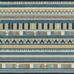 Central River by Norbar Designer Fabric PRISM BLUES 100% POLYESTER CHINA 9 3/4"V 9 1/2"H 57 - Swanky Fabrics -