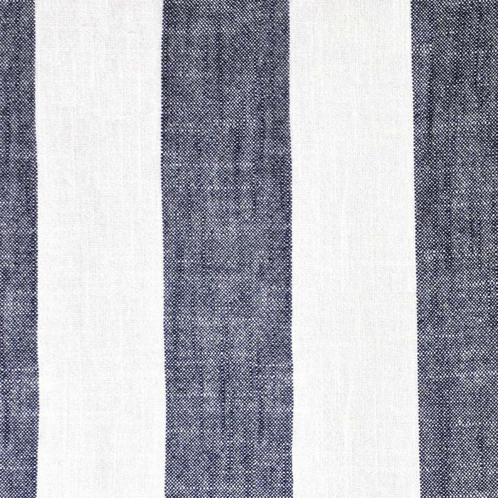 Copacabana # 514 Ink by Maxwell Designer Fabric Stripes & Checks 55% LINEN/45% RAYON CHINA H-6.75" 54" - Swanky Fabrics -