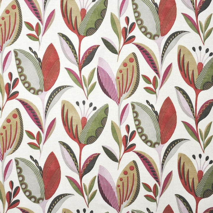 Crocus # 338 Pomegranate by Maxwell Designer Fabric Color Theory-Vol.V Sorbet 100% COTTON TURKEY V-12.5"H-13.5" 55" - Swanky Fabrics -