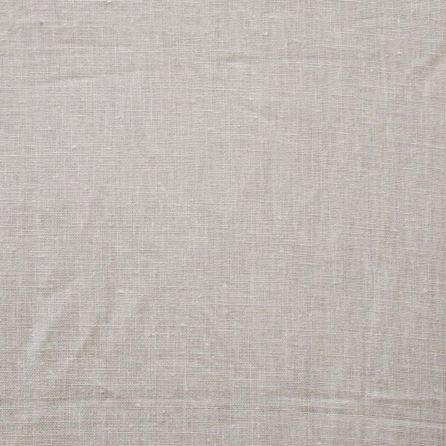 Carthage # 205 Oyster by Maxwell Designer Fabric Pure & Simple Xiii 100% LINEN INDIA 54" - Swanky Fabrics -